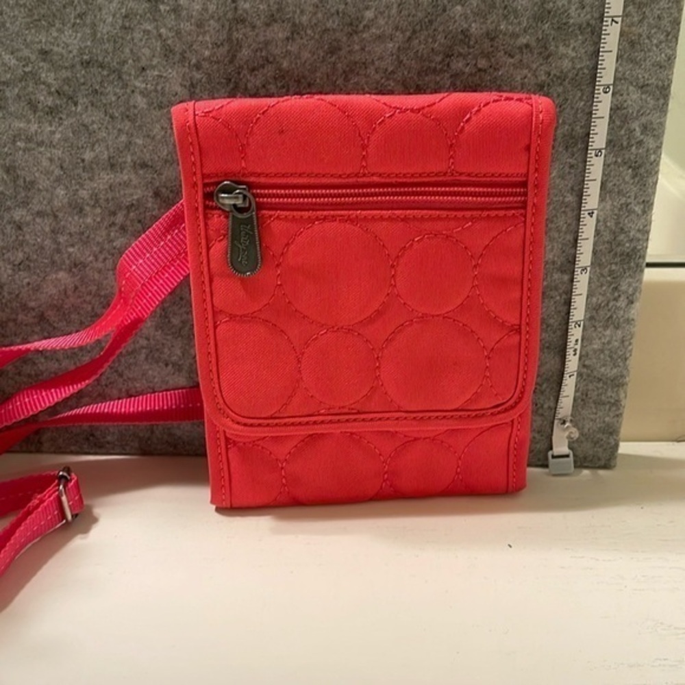 Thirty one wallet with adjustable strap
